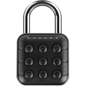 ​​​​​Combination Lock 6 Digit Password Combo Locker Lock, Aluminum Alloy Combination Lock for Locker Outdoor, Push Button Security Combination Padlock, School Lock, Gym Lock