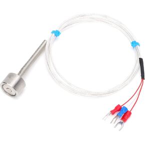 PT100 Magnetic Temperature Sensor,Waterproof Stainless Steel Thermistor Probe,60 to +150 Temperature Range(2m),Temperature And Humidity Sensor