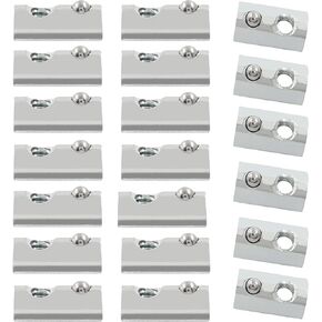 BokWin 20 قطعة لفة زنبركية T صامولة 5/16-18 قطرة ملولبة في صامولة مع زنبرك كروي لقذف الألومنيوم in Kuwait