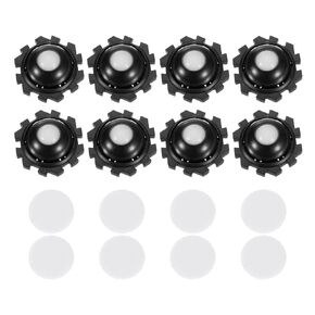 uxcell Self Adhesive Caster Wheels, Plastic 1.02 x 0.47Inch 360° Swivel Universal Wheel Mini Caster Wheels Rotation Sticky Pulley for Kitchen Cabinet Table(8 Pcs, White)