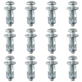 12Pcs M5 x 25 Thins Fixings Dowels with Screws, Jack Nuts, Nut & Bolt Assortment Sets, Expansion Nut for Hollow Wall Iron Skin Line