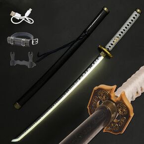 Plastic Vergil Sword Yamato,Devil May Cry,Anime Original Texture,1:1 Restore,Vergil Role Play Accessories,Blades Can be Lighted,Used for Collection and Role-Playing