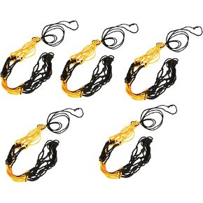 YIKANGHENG 5 Pcs Ball Bags, 1 Bag for 1 Ball, Net Drawstring Ball Bag for Storage Basketball