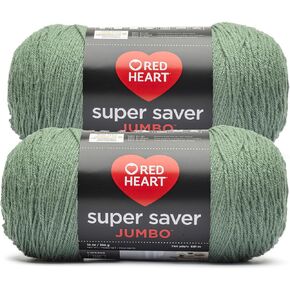 RED HEART E305.3965 Super Saver Ombre Yarn, 10 oz, ANEMONE