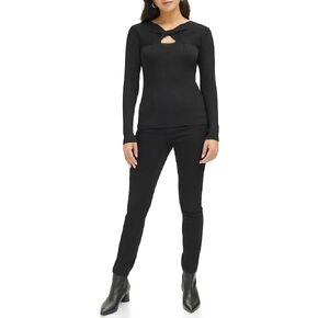 Calvin Klein Women's Lurex Twist Front Sweater