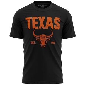 Est 1845 Texas Shirts, Longhorn Shirt for Men, Football Lonestar State Fan T-Shirt