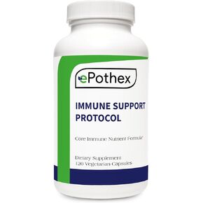 Immune Support Protocol - Powerful Blend of Vitamin C, N-Acetyl Cysteine, Zinc, Vitamin D 2500 IU, Vitamin A, Quercetin - 120 Count (2 mo Supply)