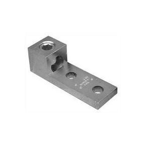 Morris 90733 Mechanical Lug, One Conductor, Two Hole Mount, Aluminum, 500 MCM-No. 4 SOL, 50-inch Bolt