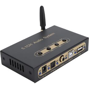 5.1CH Audio Decoder, DAC Audio Digital to Analog Converter, Decoding DTS for Dolby AC 3, LPCM, Sound Adapter for PS3, Home Theater, Car, Network Player (US Plug)