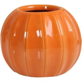 Abaodam Ceramic Pumpkin Pumpkin Ceramic Candle Holder Halloween Candy Bucket Planters Hydroponic Vase Votive Tealight Candlestick Cup for Weddings Fireplace Coffee Table Mantle Decor