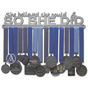 She Believed She Could So She Did (Runner Figure): Awards Display Rack Holder - Multiple Size Options Available