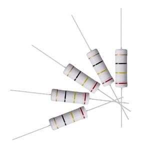 uxcell 30Pcs 24 Ohm Resistor, 5W 5% Tolerance Metal Oxide Film Resistors, Lead, Flame Proof for DIY Electronic Projects and Experiments