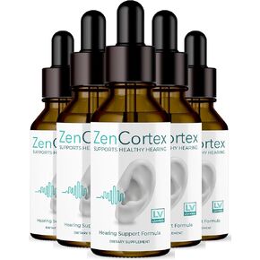 5 Pack - Zencortex - Zen Cortex Drops, Zencortex 5 Bottle for 150 Days, Zencortex Drops, Zen Cortex Ear, Zen Cortex Liquid Drops, Zen Cortex Advanced Formula.
