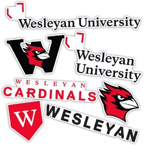 Desert Cactus Wesleyan University Sticker Cardinals Stickers Vinyl Decals Laptop Water Bottle Car Scrapbook (Type 2)