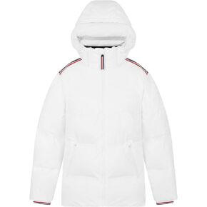 Mercedes AMG Petronas F1 Men's 2024 Team Puffer Jacket - Water Repellent, Thermore Heat-Sealed Panels, Sponsor Branding