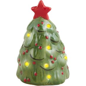Mud Pie Light Up Tree Table SITTERS, Green