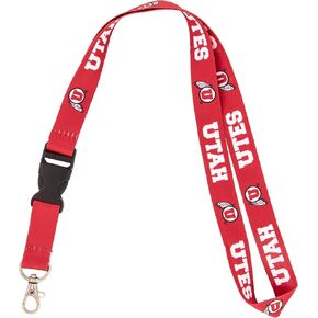 Desert Cactus University of Utah Lanyard U of Utes Car Keys ID Badge Holder Lanyard Keychain Detachable Breakaway Snap Buckle (Lanyard D)