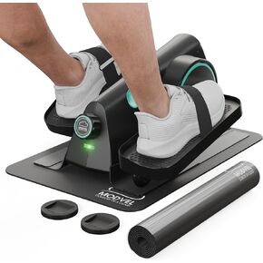 MODVEL Seated Under Desk Elliptical Machine for Home Workout, Mini Elliptical, Desk Bike Pedal Exerciser, Whisper Quiet, Under Desk Pedal Exerciser w/Adjustable Resistance & LCD Display