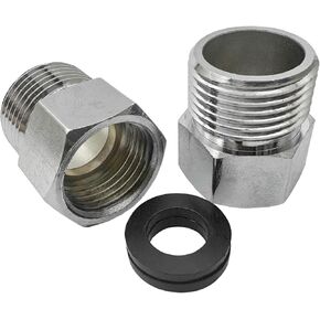 7/8" Male to G1/2" Male Reducer Faucet Adapter,Faucet Adapter Brass Pipe Fitting Faucet Supply Line Adapter for Plumbing Water Hose(1Pcs)
