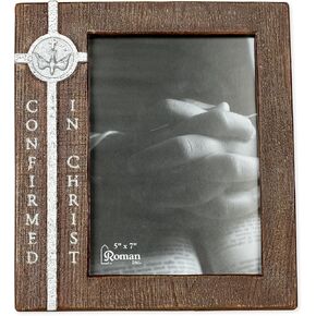 Roman Giftware Inc., Sacrements, Confirmation, 8" H Confirmation Frame 5X7,Religious, Inspirational, Durable (8x7x1)
