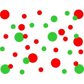 Polka Dots Wall Decal Christmas Wall Stickers Dots Wall Decals Circle Wall Stickers Red Green Christmas Wall Decals