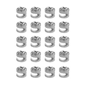 Cam Locks for Furniture 20 PCs, 12 x 11.2 mm Furniture Cam Lock Fasteners Compitable with IKEA Hardware Parts, Eccentric Wheels Repair Spare Parts Nut & Bolt Assortment Sets (12x11.2MM)