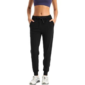 Women's Joggers Pants with Pockets Drawstring Running Sweatpants Workout Casual Tapered Pants