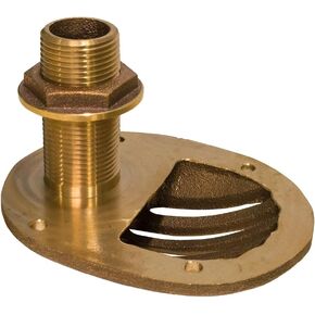 GROCO 1/2" Bronze Combo Scoop Thru-Hull w/Nut