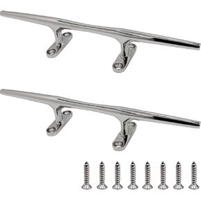 YANYUCB 316 Stainless Steel Open Base Boat Dock Cleats(5 inch,6 inch,8 inch,10 inch,12 inch,15 inch) for Boat, Dock, Decor,Yacht
