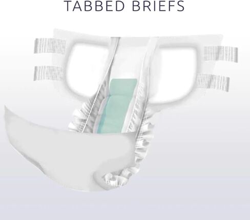 UnderX Disposable Tabbed Briefs - Xtreme Absorbency Incontinence Underwear, Superior Fit with X-Large 80 Count in Saudi Arabia