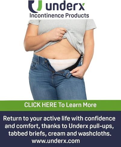 UnderX Disposable Tabbed Briefs - Xtreme Absorbency Incontinence Underwear, Superior Fit with X-Large 80 Count in Saudi Arabia