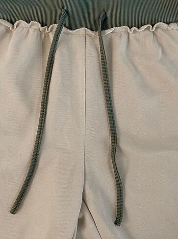 المرأة LovelyWholesale ارتفاع مخصر جرس أسفل لطيف السراويل المرقعة مع الرباط in Kuwait