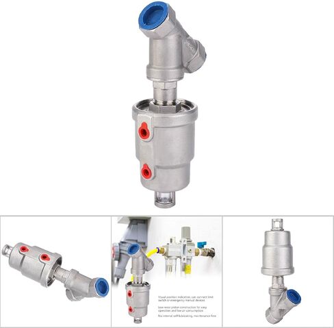 صمام، صمام مقعد زاوية من الفولاذ المقاوم للصدأ منخفض التآكل 50 مم، لمعدات الصمام اليدوي لصمام الأنابيب المنزلية (3/4 بوصة DN20) in Kuwait