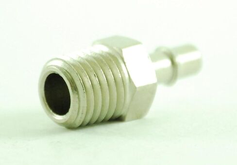 125NP-21-SB 1/8" ID 1/16" NPT ذكر خرطوم بارب واحد/موصل تركيب الأنابيب، مطلي بالنيكل (عبوة من 10) in Kuwait