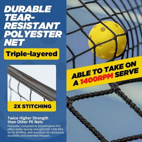شبكة Pickleball للممر المحمول مجموعة شبكة Pickleball قابلة للتعديل شبكات Pickleball المحمولة في الهواء الطلق حجم التنظيم 22 قدمًا مجموعة Pickleball مع شبكة مع حقيبة حمل in Saudi Arabia