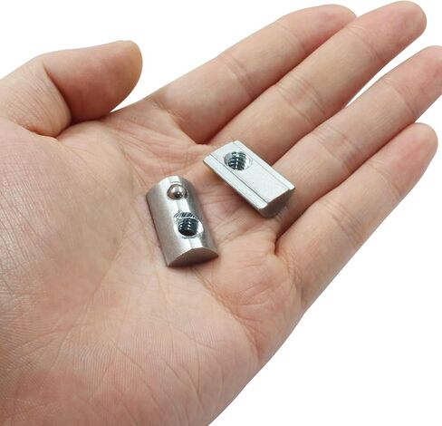 BokWin 20 قطعة لفة زنبركية T صامولة 5/16-18 قطرة ملولبة في صامولة مع زنبرك كروي لقذف الألومنيوم in Kuwait