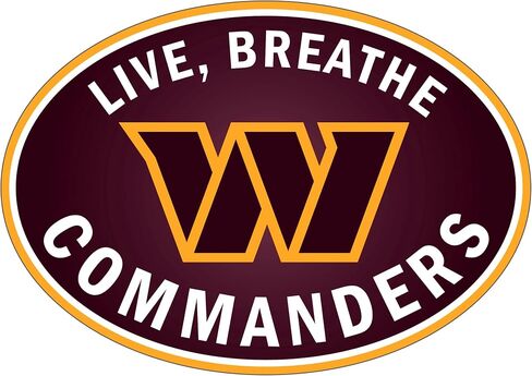 Siskiyou Sports NFL Washington Commanders Live-Breath Auto Decal, Team Colors, One Size in Saudi Arabia