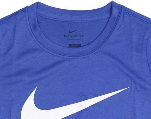 Nike Dri-FIT Big Kids' Swoosh Training T-Shirt (Game Royal/White, Large) in Saudi Arabia