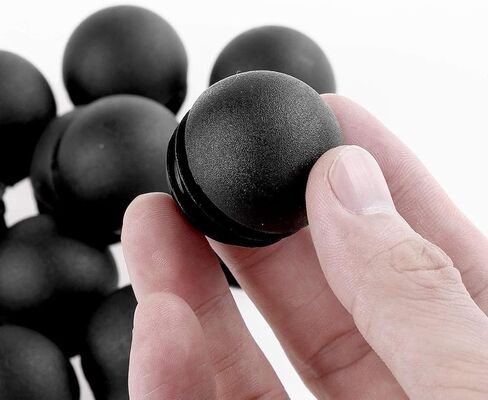OGC (10 Pack) - 0.87" Inch / 22 mm OD Round Black for Plastic End Caps Plugs Chair Leg Inserts for Metal Legs Round Tube Inserts Chair Leg Glide Furniture Protectors in Saudi Arabia
