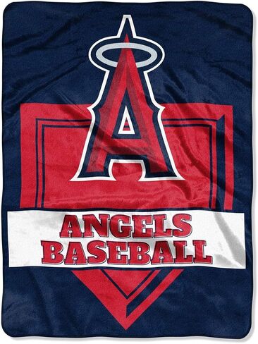 غطاء MLB Los Angeles Angels of Anaheim Royal Plush Raschel، مقاس واحد، متعدد الألوان in Saudi Arabia