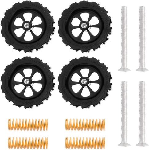 4pcs Hand Twist Leveling Nut 6cm with Spring and Screws for 3D Printer Bed Plate Leveling 3D Printer Accessories in Saudi Arabia