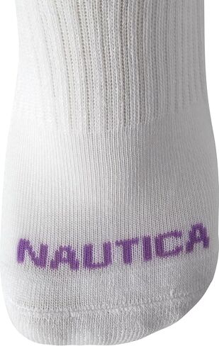 جوارب رياضية للنساء من Nautica ذات قصة ربعية للتحكم في الرطوبة مع راحة مبطنة (12 قطعة) in Kuwait