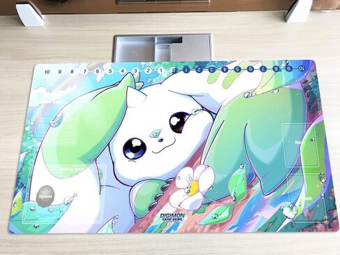New DTCG Duel Playmat Digimon Board Terriermon Trading Card Game Mat Desk Pad + Free Bag (ZD002-232-SM) in Kuwait
