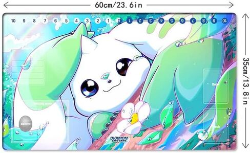 New DTCG Duel Playmat Digimon Board Terriermon Trading Card Game Mat Desk Pad + Free Bag (ZD002-232-SM) in Kuwait