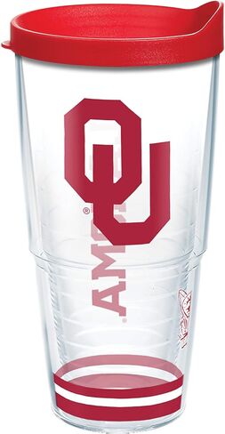 Tervis Made in USA Double Walled University of Oklahoma Sooners Insulated Tumbler Cup Keeps Drinks Cold & Hot, 24oz, Tradition in Saudi Arabia