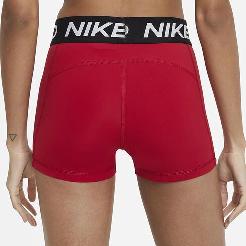 شورت Nike Pro للسيدات 3 بوصات CZ9857-687 (GYM RED/BLACK/WHITE)، مقاس 2XS in Saudi Arabia