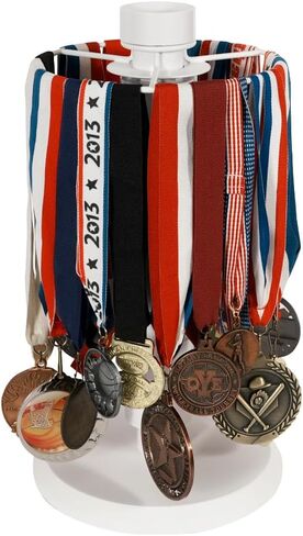 J JACKCUBE DESIGN Medal Display Hanger Rotatable Medal Holder, Race Medal Display for Runners, Athletes, Marathon & Sports Achievements - MK1035A in Kuwait