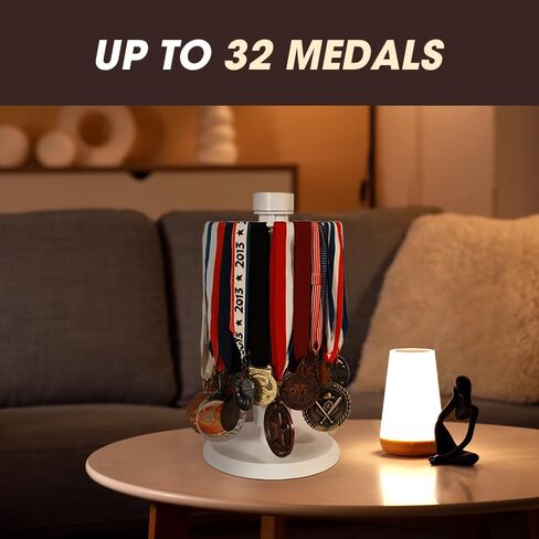 J JACKCUBE DESIGN Medal Display Hanger Rotatable Medal Holder, Race Medal Display for Runners, Athletes, Marathon & Sports Achievements - MK1035A in Kuwait