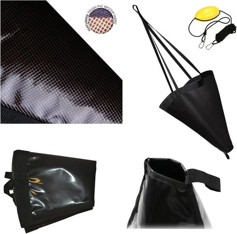 جورب الانجراف 32 بوصة مرساة البحر مع عوامة السرج، صياد المحيط مرساة البحر، مجموعة جورب الانجراف مرساة الانجراف شديدة التحمل، صيد السمك لقارب الصيد/قوارب الكاياك/البونتون in Kuwait