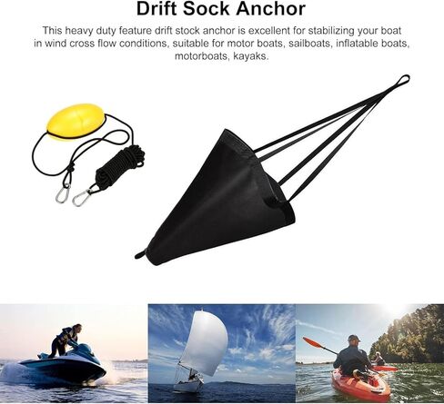 جورب الانجراف 32 بوصة مرساة البحر مع عوامة السرج، صياد المحيط مرساة البحر، مجموعة جورب الانجراف مرساة الانجراف شديدة التحمل، صيد السمك لقارب الصيد/قوارب الكاياك/البونتون in Kuwait